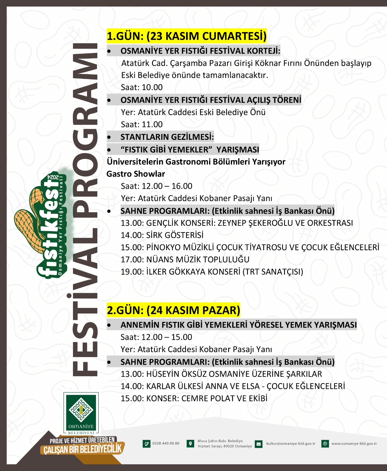 Fıstık Festivali Program Akışı (2)