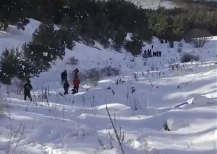 Erzurum Palandöken Kayak Merkezi'nde Çığ Düştü (2)