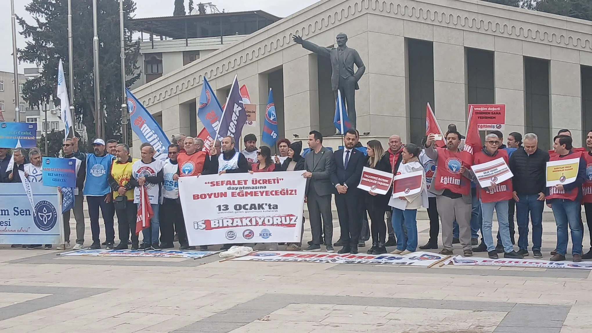 Osmaniye’de Sendikalardan Ortak Tepki (5)