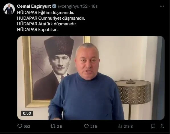 Cemal Enginyurt'tan Hüda Par'a Sert Tepki!
