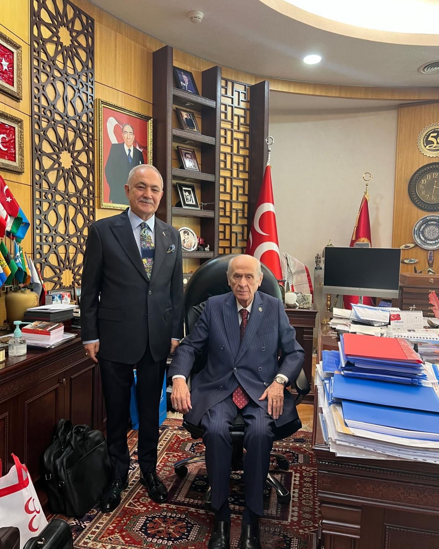 Deprem Sanığı Eski Başkan Bahçeli’yi Ziyaret Etti