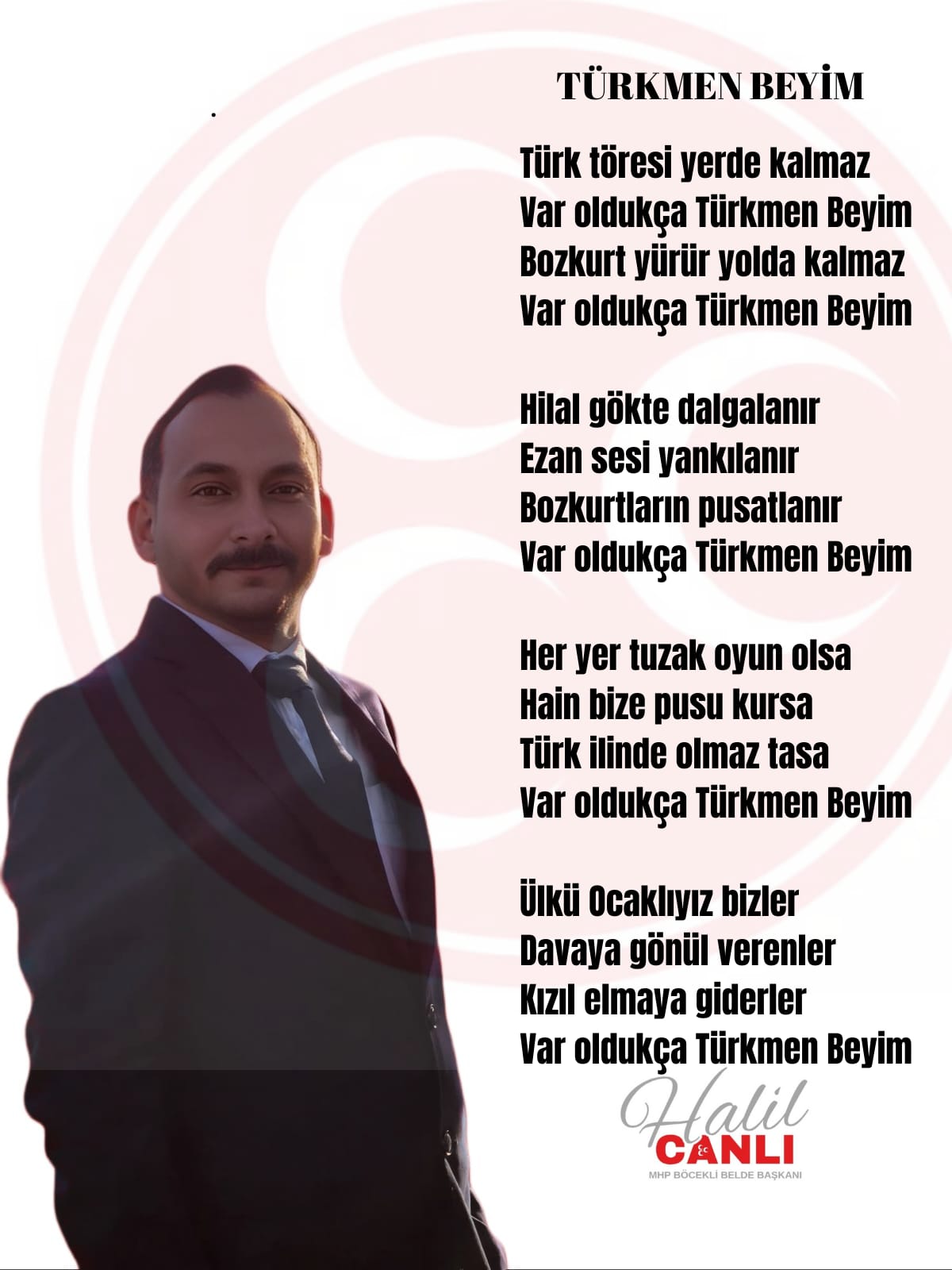 Mhp Belde Başkanı Canlı’nın Şiiri Bahçeli’ye Sunuldu (3)