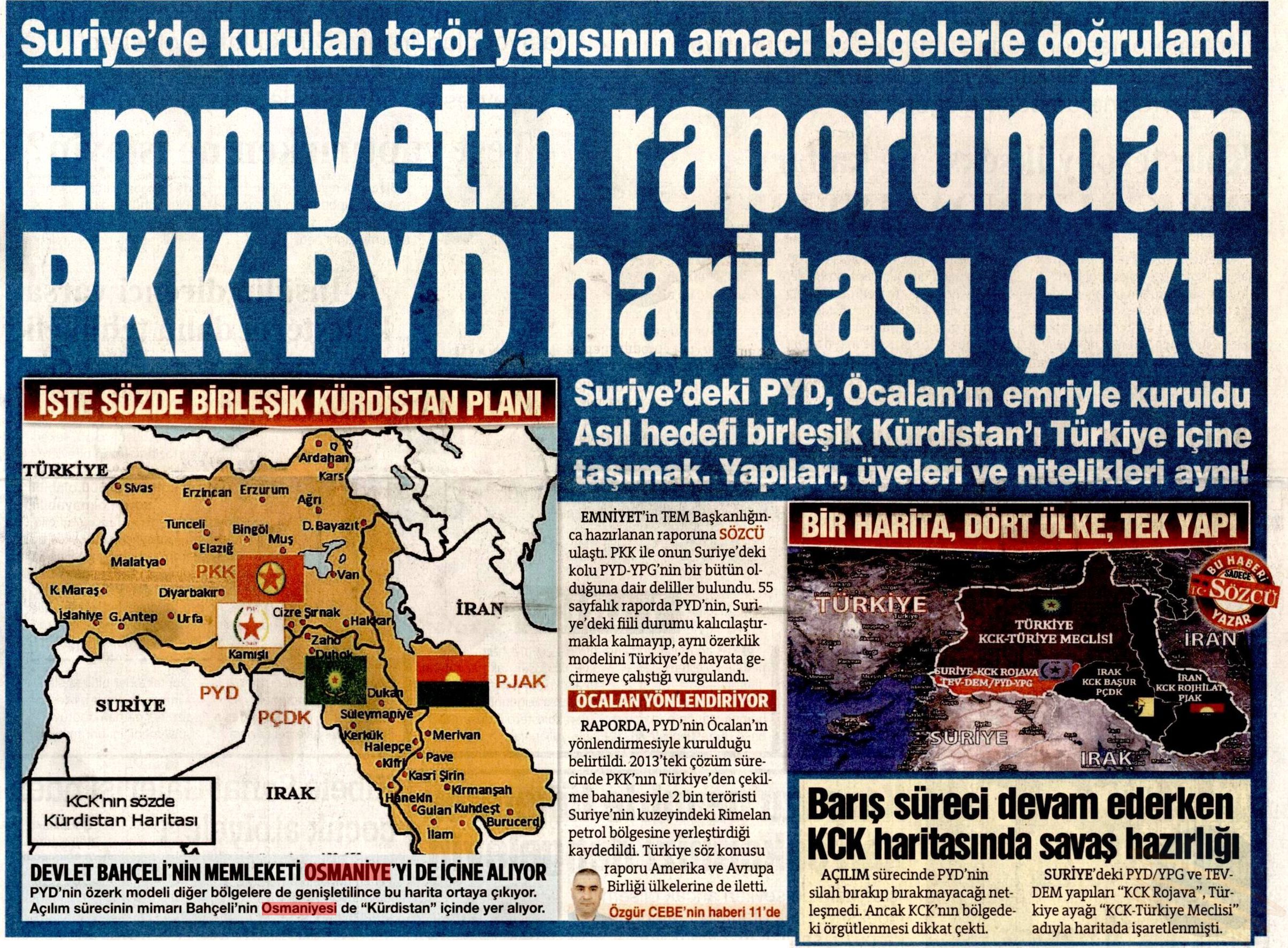 55 Sayfalık PKK Raporunda Osmaniye Detayları