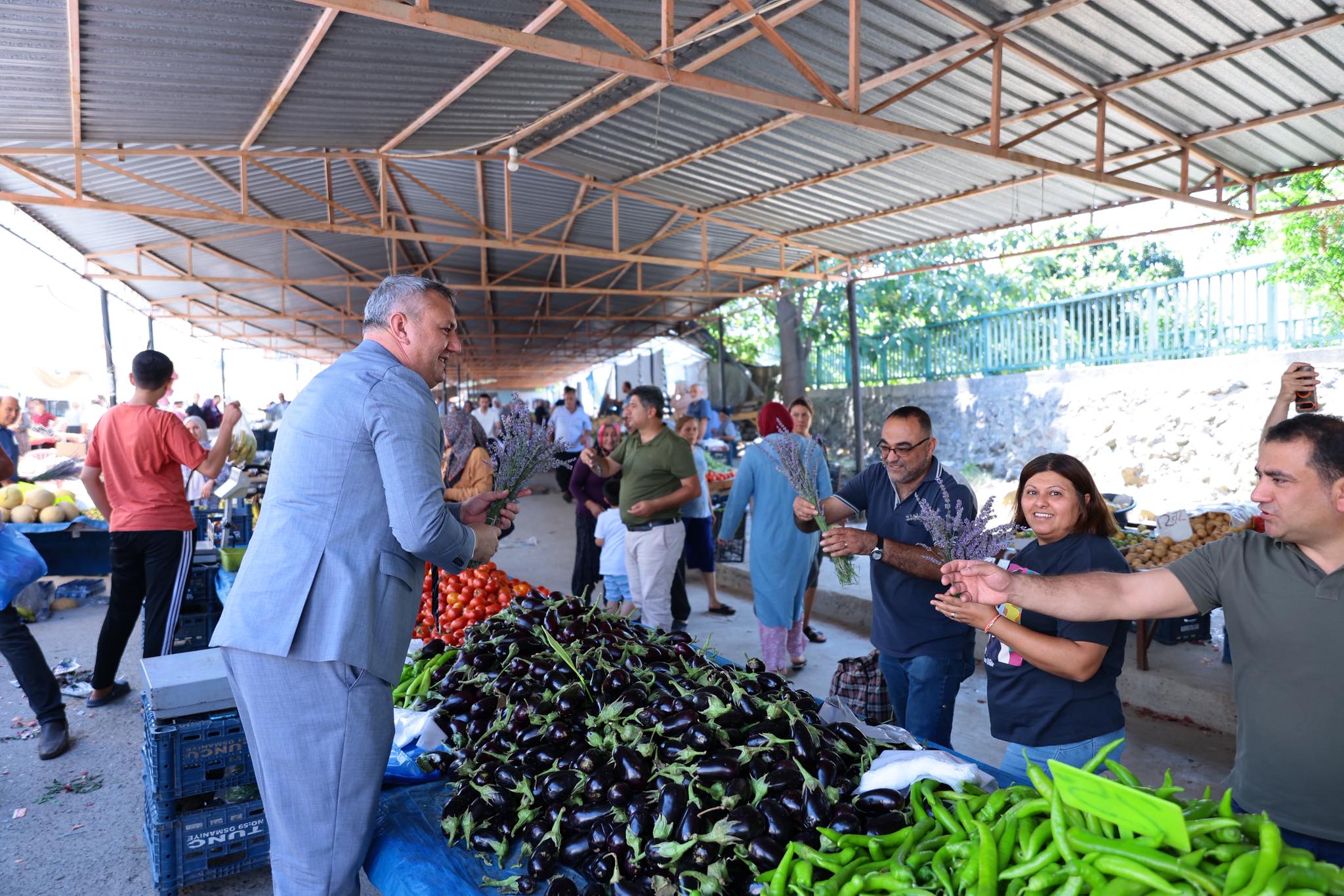 Düziçi’nde Lavanta Kokulu Esnaf Ziyareti (4)