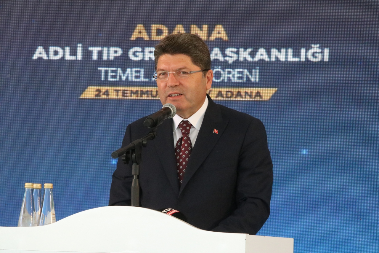 Bakan Tunç, Adana Adli Tıp Grup Başkanlığı Binası Temel Atma Töreninde Konuştu: (1)