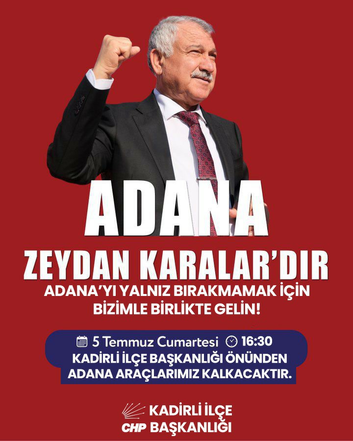 Chp Kadirli'den Karalar Gözaltısına Sert Tepki