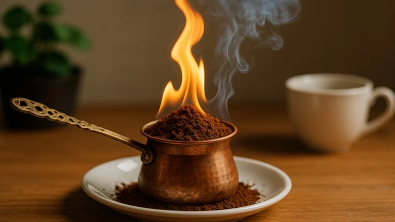 Evde Türk Kahvesi Yakmak