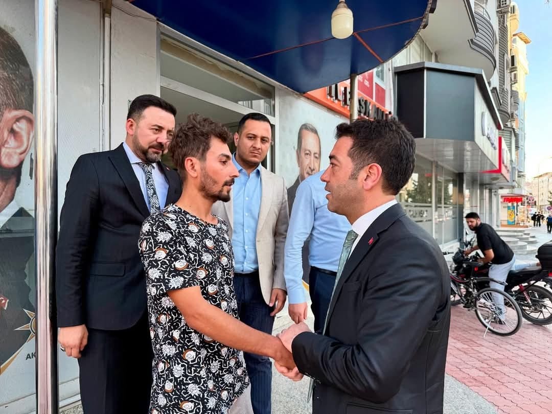 Gazze Aktivisti Şuayb Ordu’dan Ak Parti İl Başkanına Ziyaret (1)