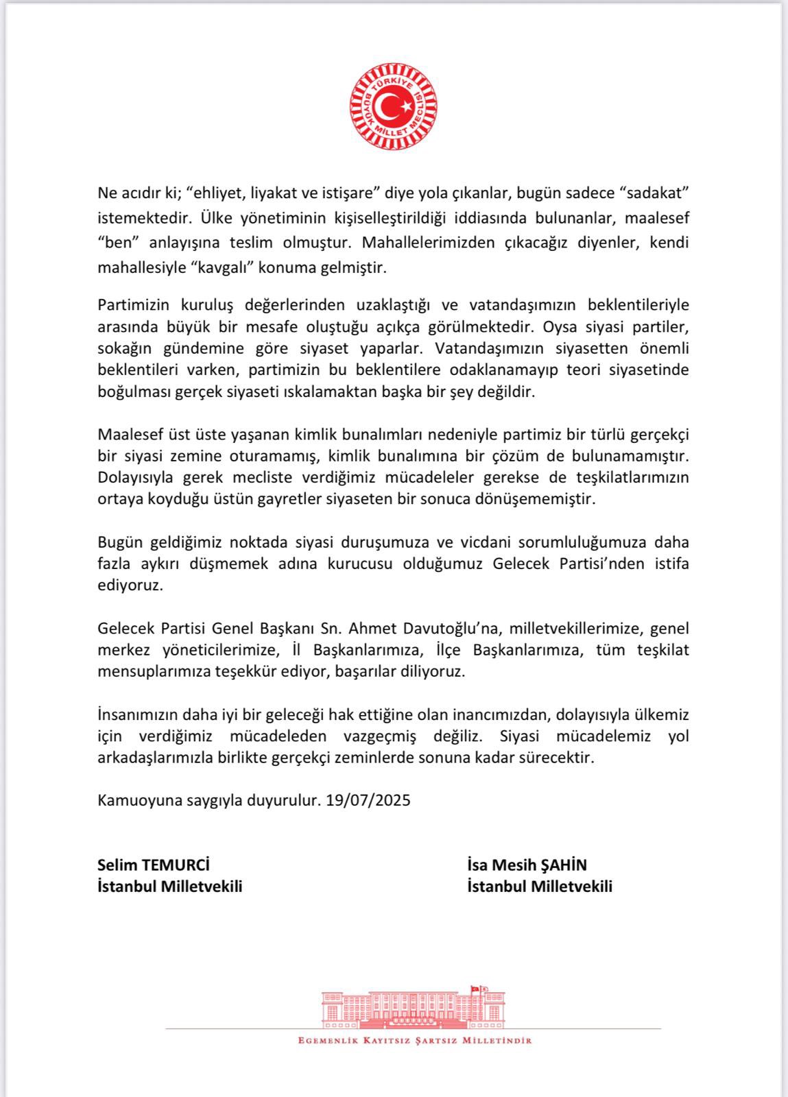 Gelecek Partisi'nde Çifte Istifa3