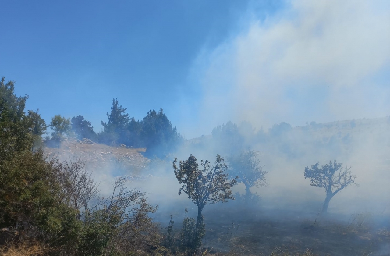 Mersin'de Tarım Arazisinde Çıkan Yangın Söndürüldü