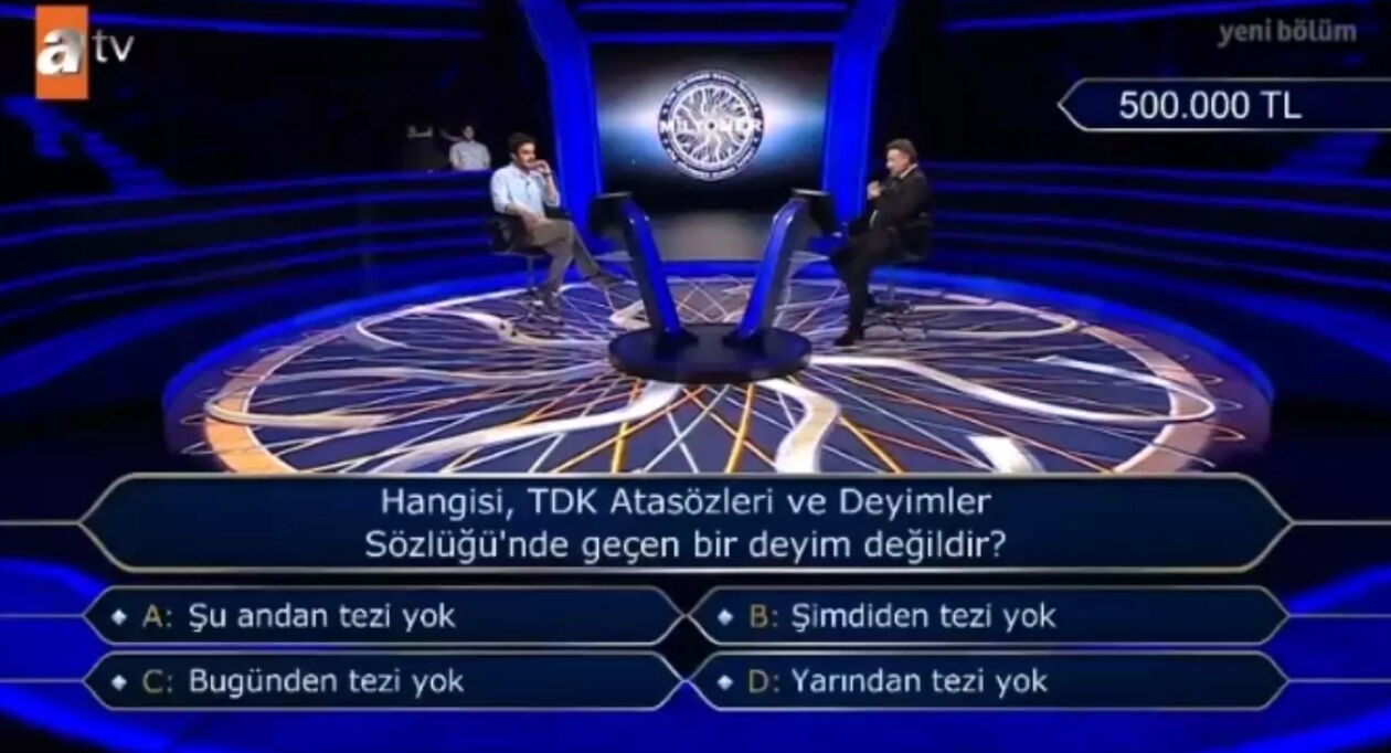Şu Andan Tezi Yok Deyimi Tdk Sözlüğünde Yok2