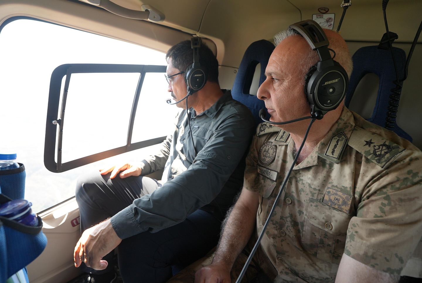 Vali Masatlı Yangın Bölgesini Havadan İnceledi (2)