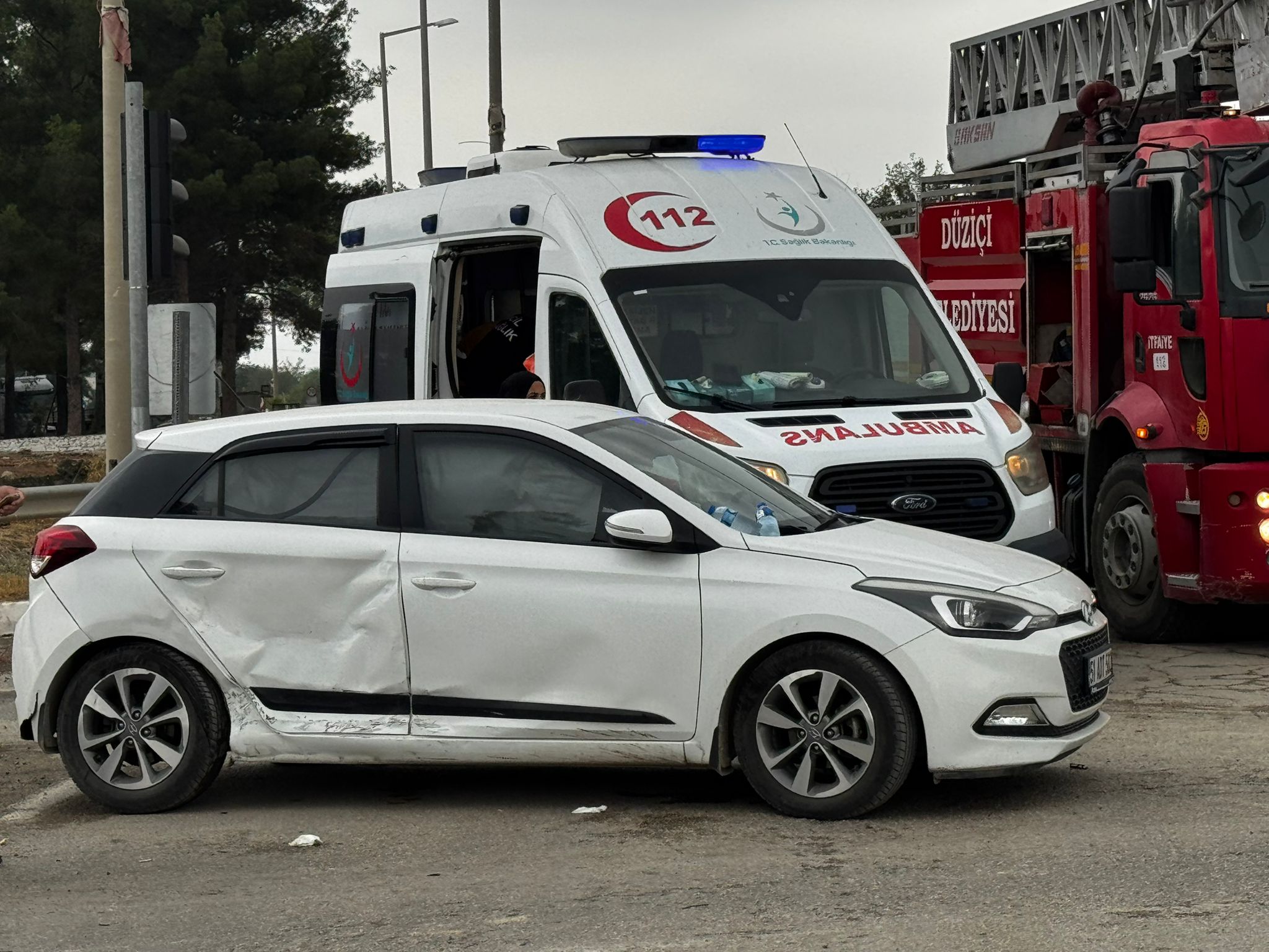 Yarbaşı Otoyol Girişinde Kaza 2 Yaralı2