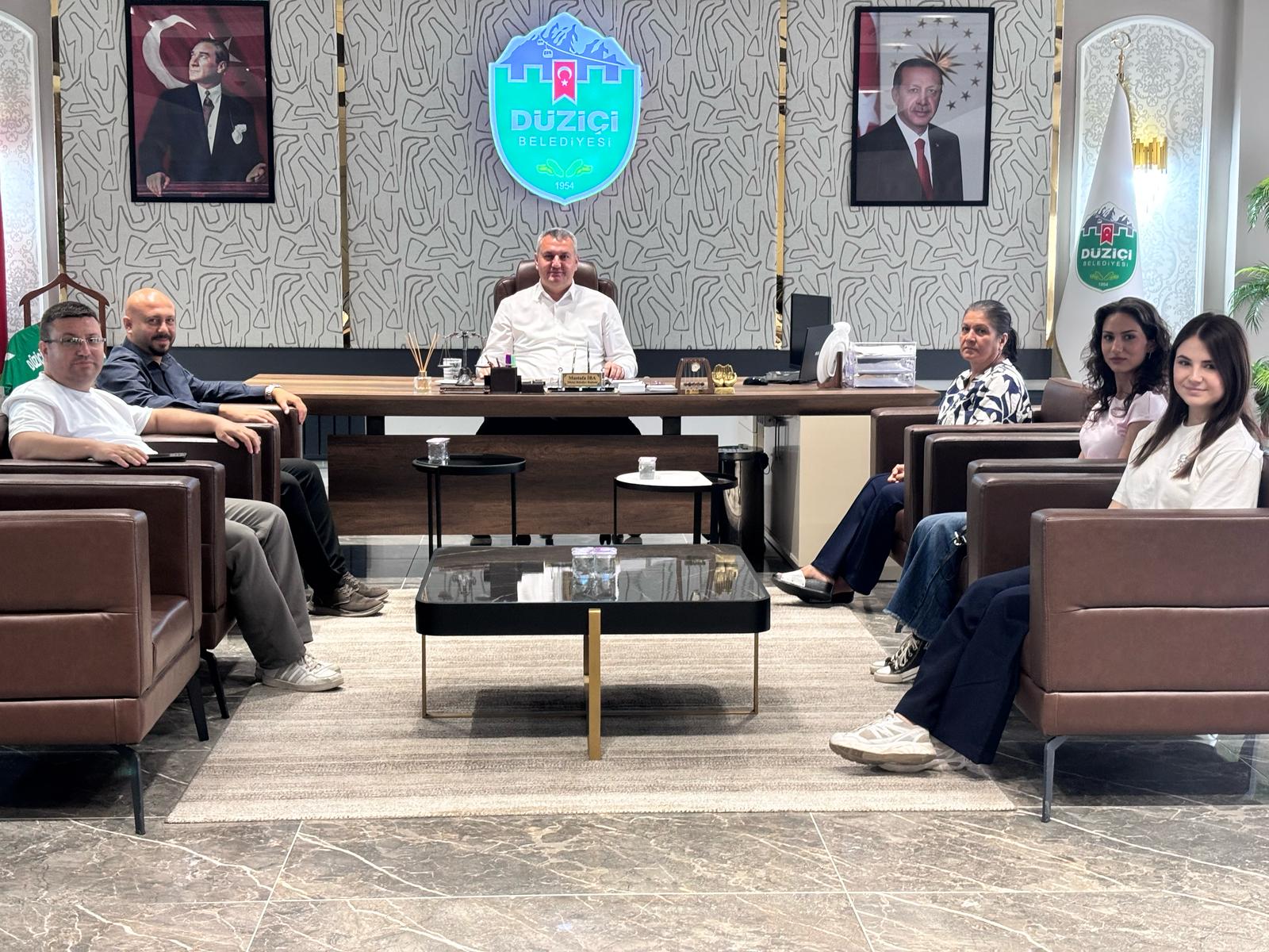 Sabır Medya Grubu’ndan Düziçi Belediye Başkanı Mustafa İba’ya Ziyaret