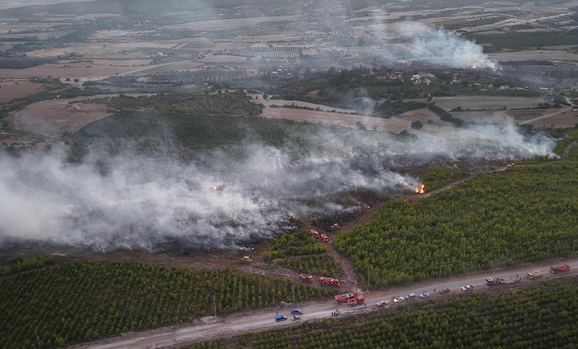 Sumbas’taki Yangına 3 Helikopter Ve 1 Uçakla Müdahale (2)