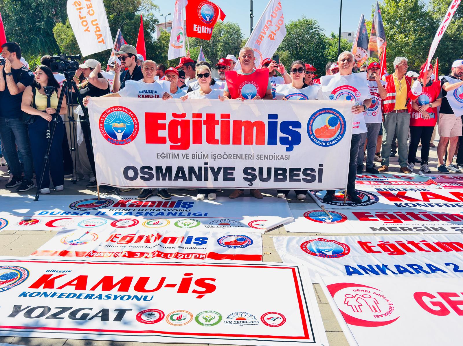 Birleşik Kamu-İş Konfederasyonu Osmaniye İl Başkanı Adem Yücel