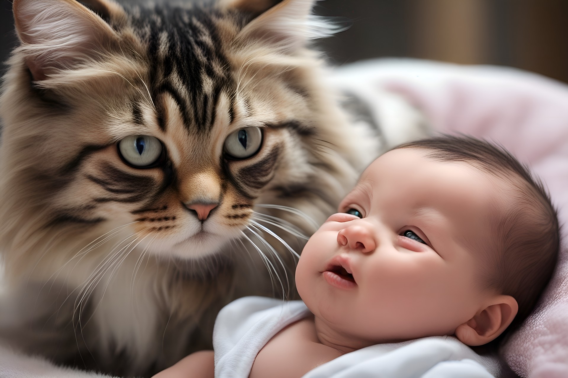Kedilerin Bebeklere Olan İlginin İlginç Nedeni3