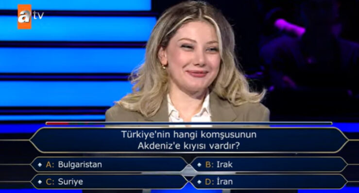 Milyoner'de Akdeniz'e Kıyısı Olan Ülke Sorusu (1)