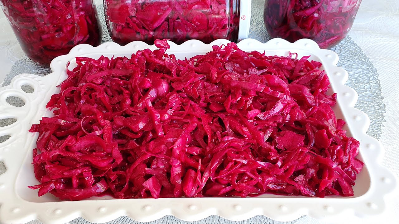 Osmaniyeliler Için Ev Yapımı Kırmızı Lahana Turşusu4