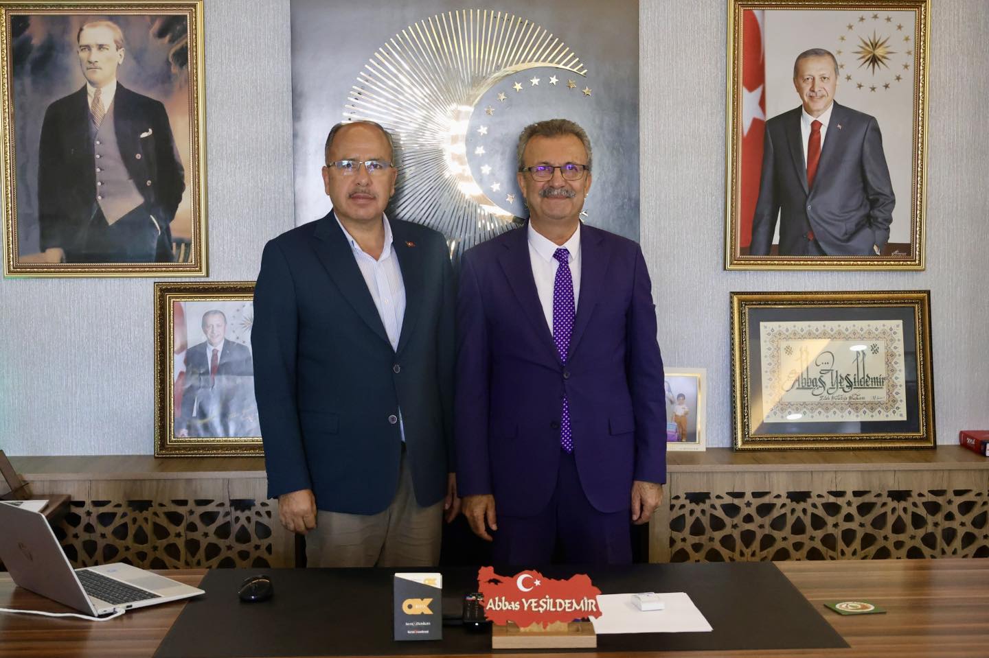 Başkan Abbas Yeşildemir Beyağaç Heyetini Ellek’te Ağırladı2