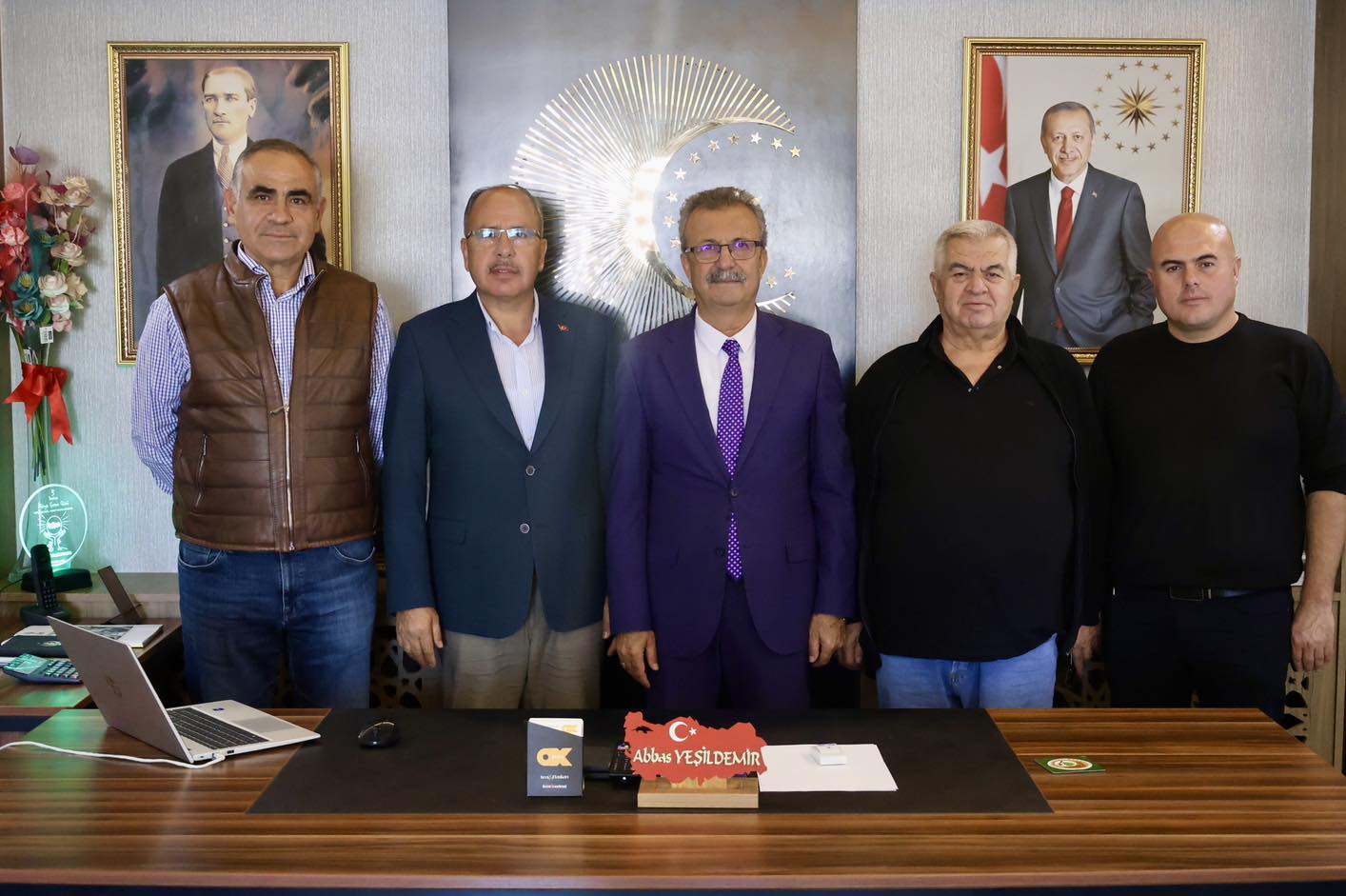 Başkan Abbas Yeşildemir Beyağaç Heyetini Ellek’te Ağırladı3