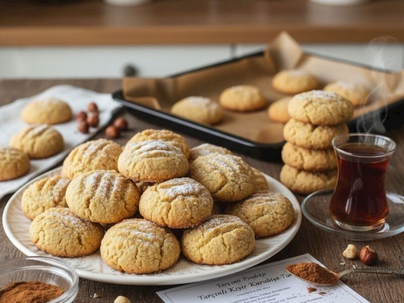 Çay Yanına Kıyır Kurabiye Tarçın Ve Fındık Lezzeti1