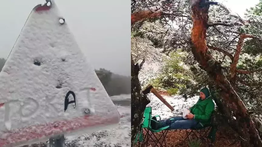 İstanbul’un Yanı Başında Kar Yağışı Etkili Oldu5