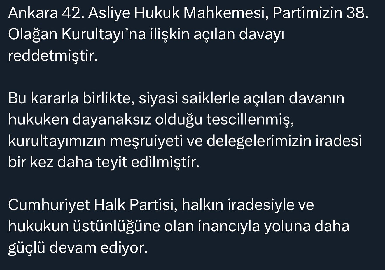 Mutlu Yavuzer “Partimiz Daha Güçlü Devam Ediyor”