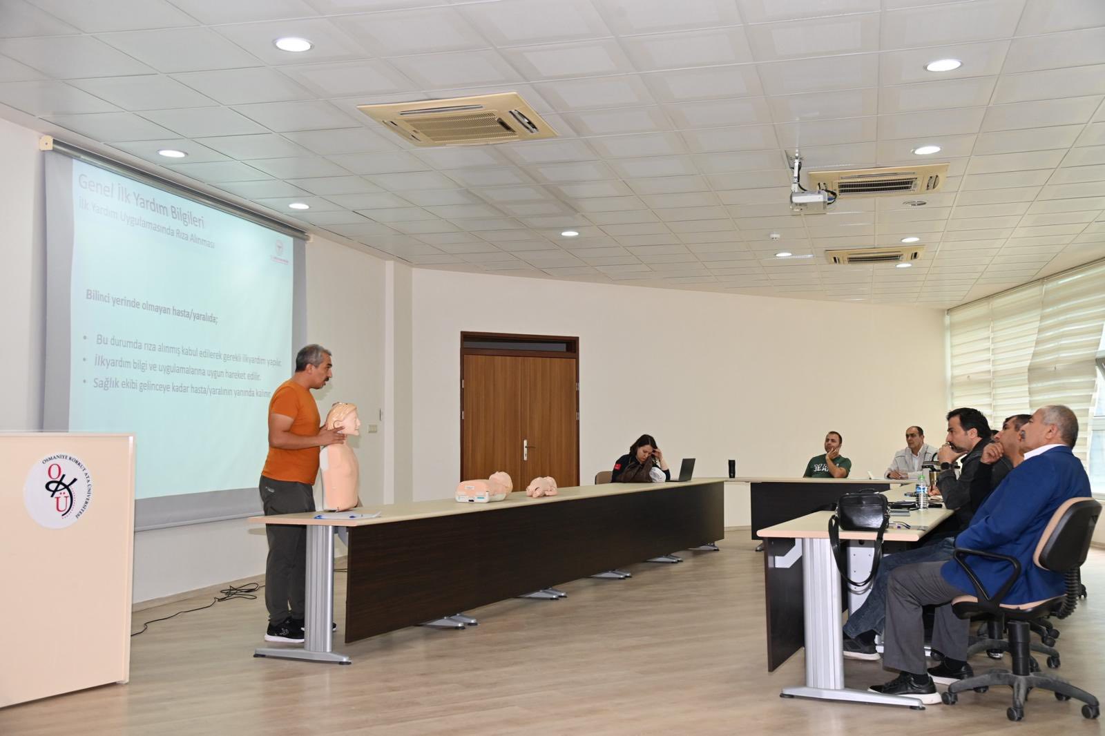 Osmaniye Kaü’de Personel İçin İlk Yardım Eğitimi2