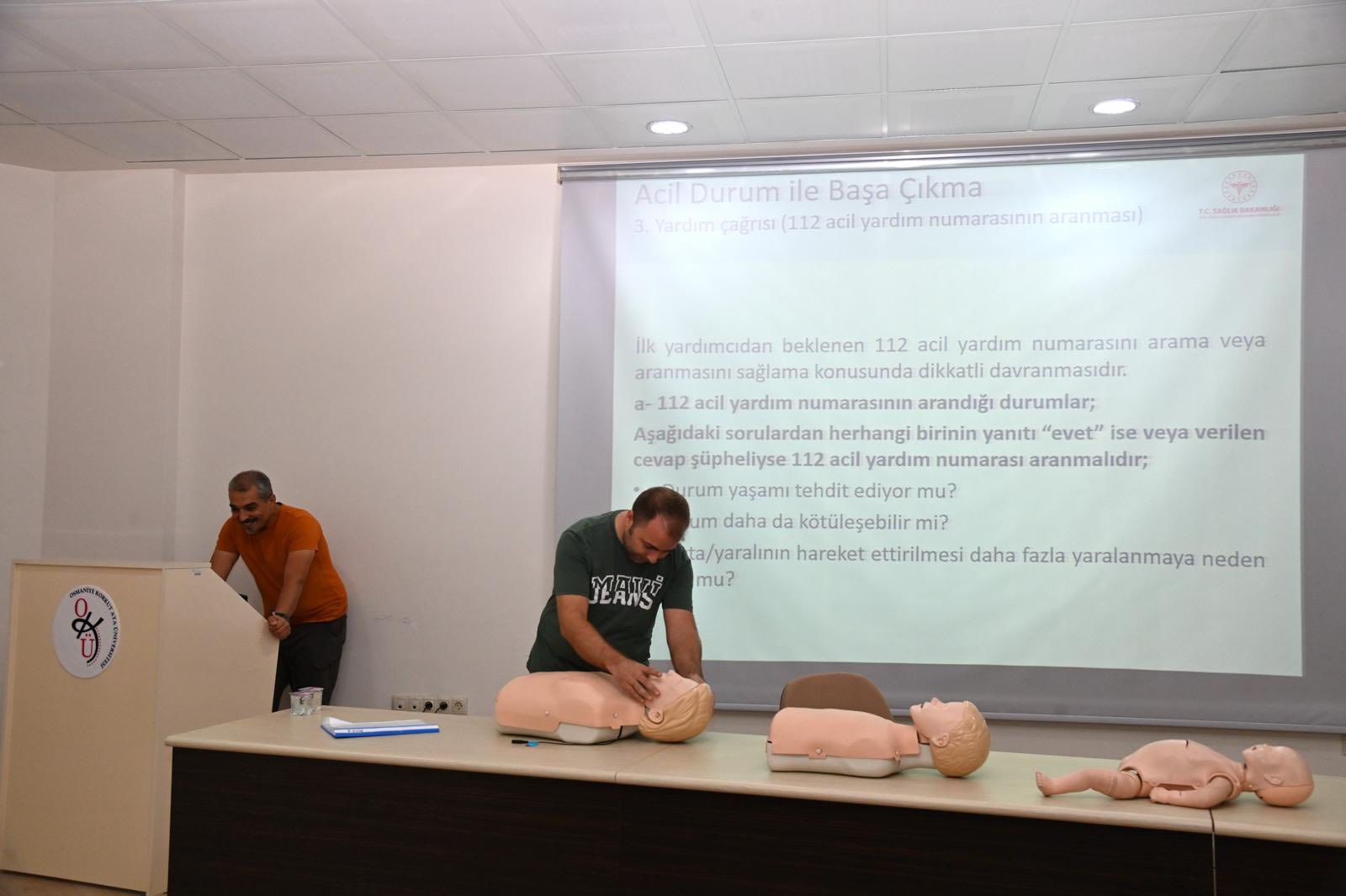 Osmaniye Kaü’de Personel İçin İlk Yardım Eğitimi4