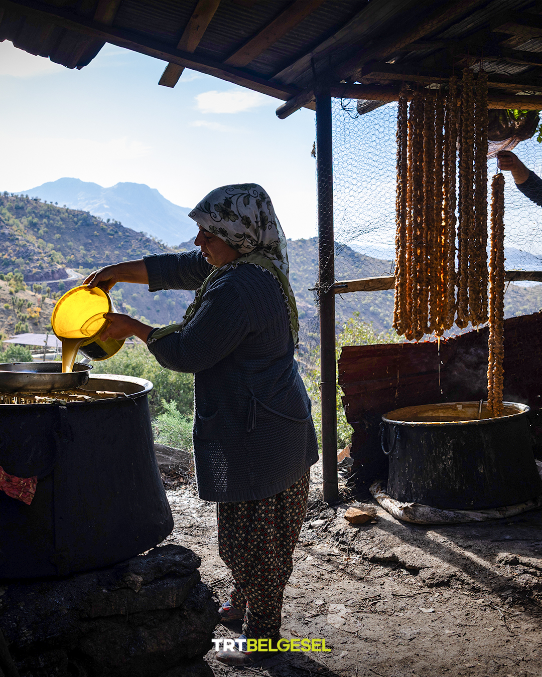 Batman Sason’da Geleneksel Cevizli Sucuk Ve Pestil Mesaisi Başladı (2)