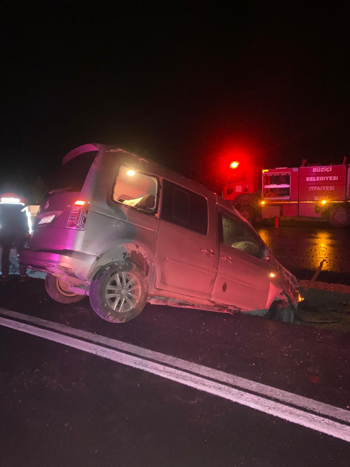 D 400 Karayolu’nda Kaza Alarmı Düziçi – Bahçe İstikameti Trafiğe Kapandı (1)