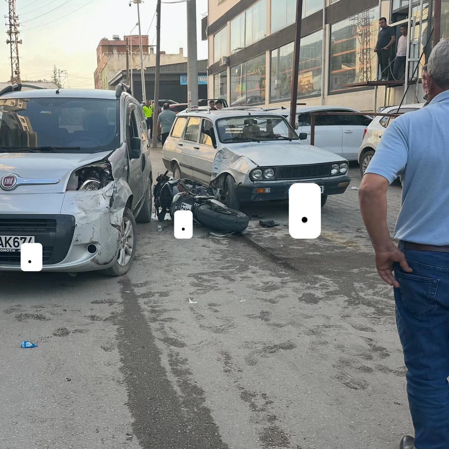 Düziçi’nde Zincirleme Kaza 3 Yaralı (3)