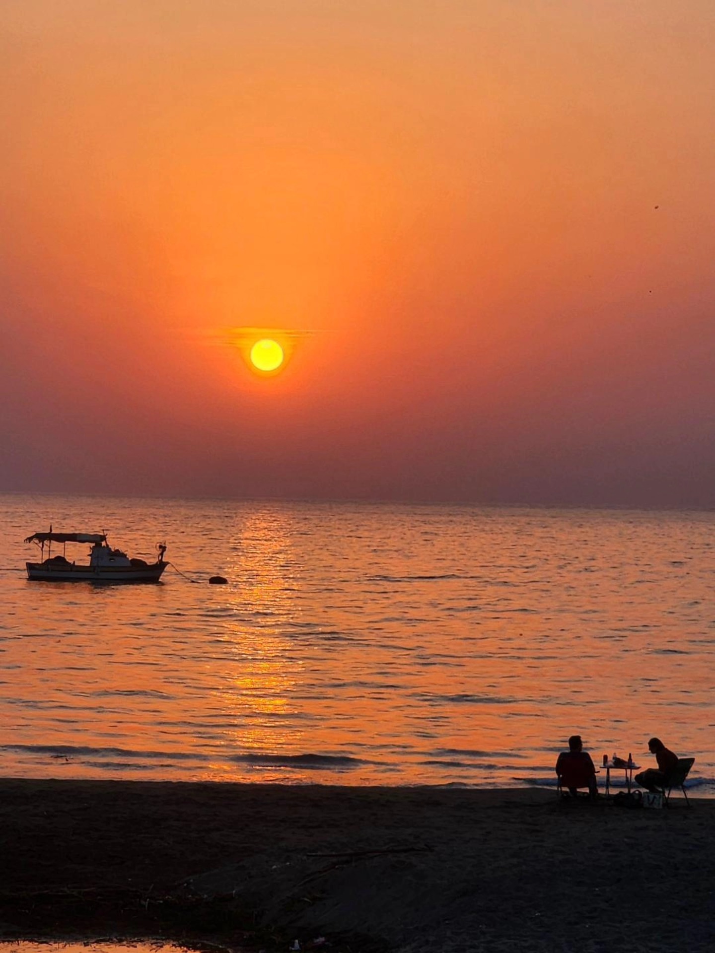 Samandağ Meydan Sahilinde Muhteşem Günbatımı Manzarası2