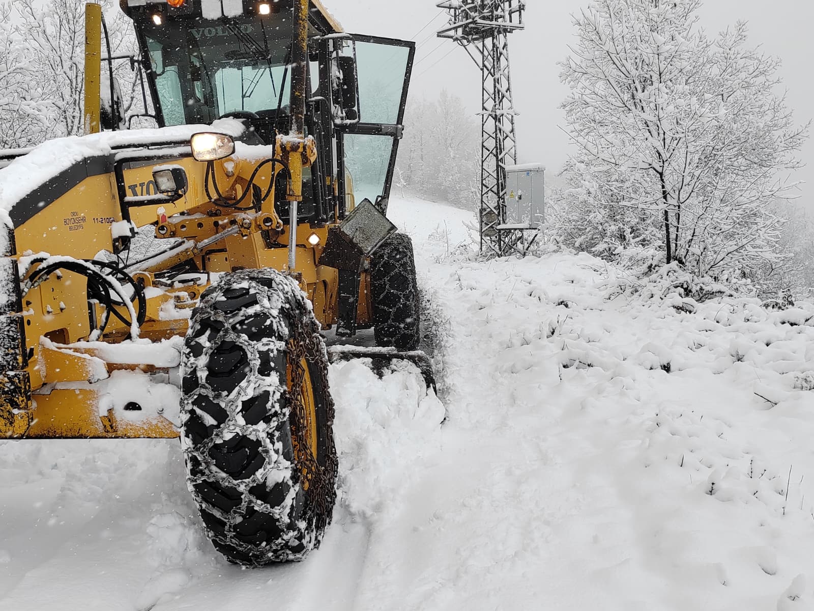 Ordu’da Kırsal Yollarda Karla Mücadele Başladı (2)