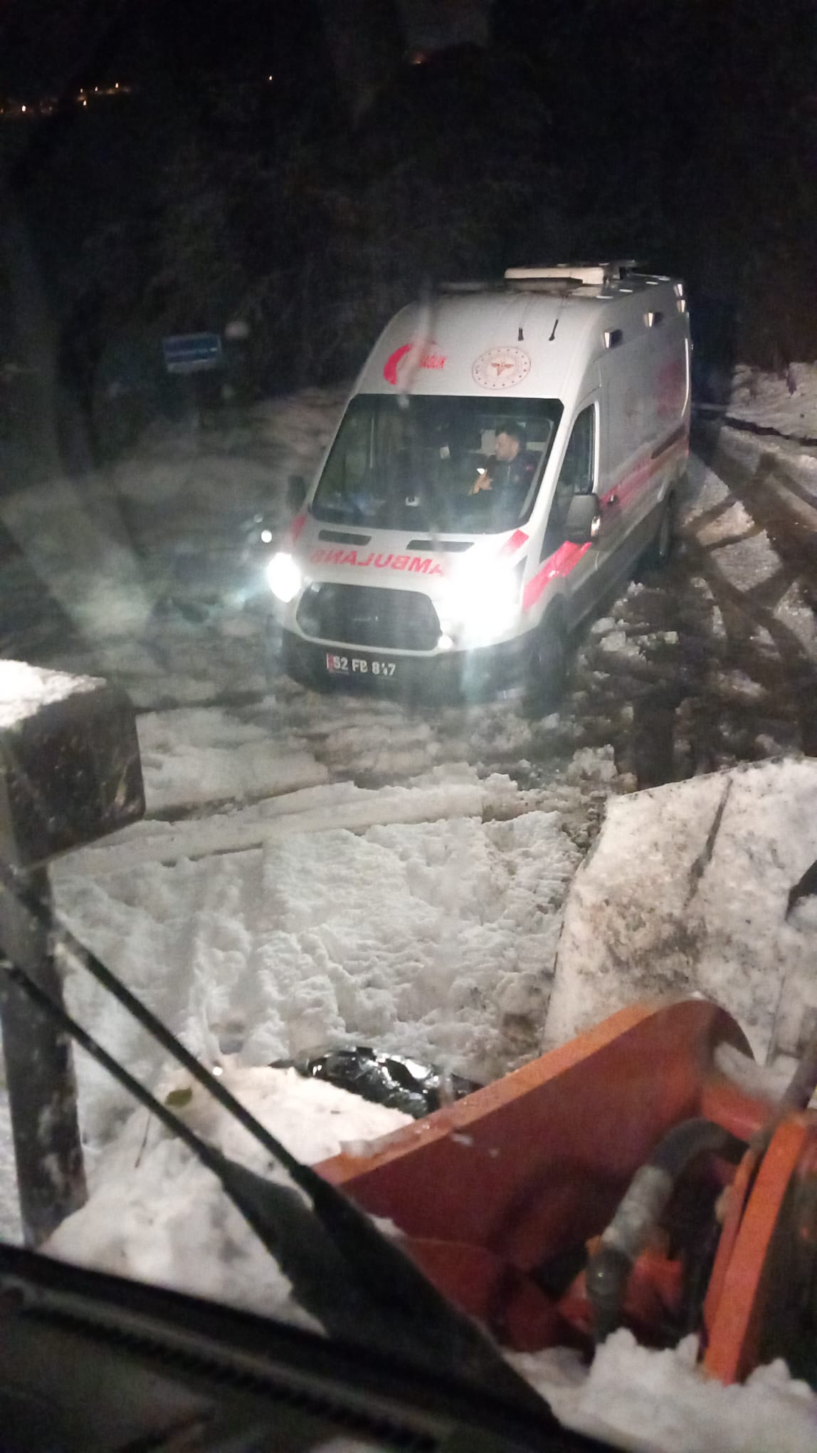 Ordu’da Kırsal Yollarda Karla Mücadele Başladı (3)