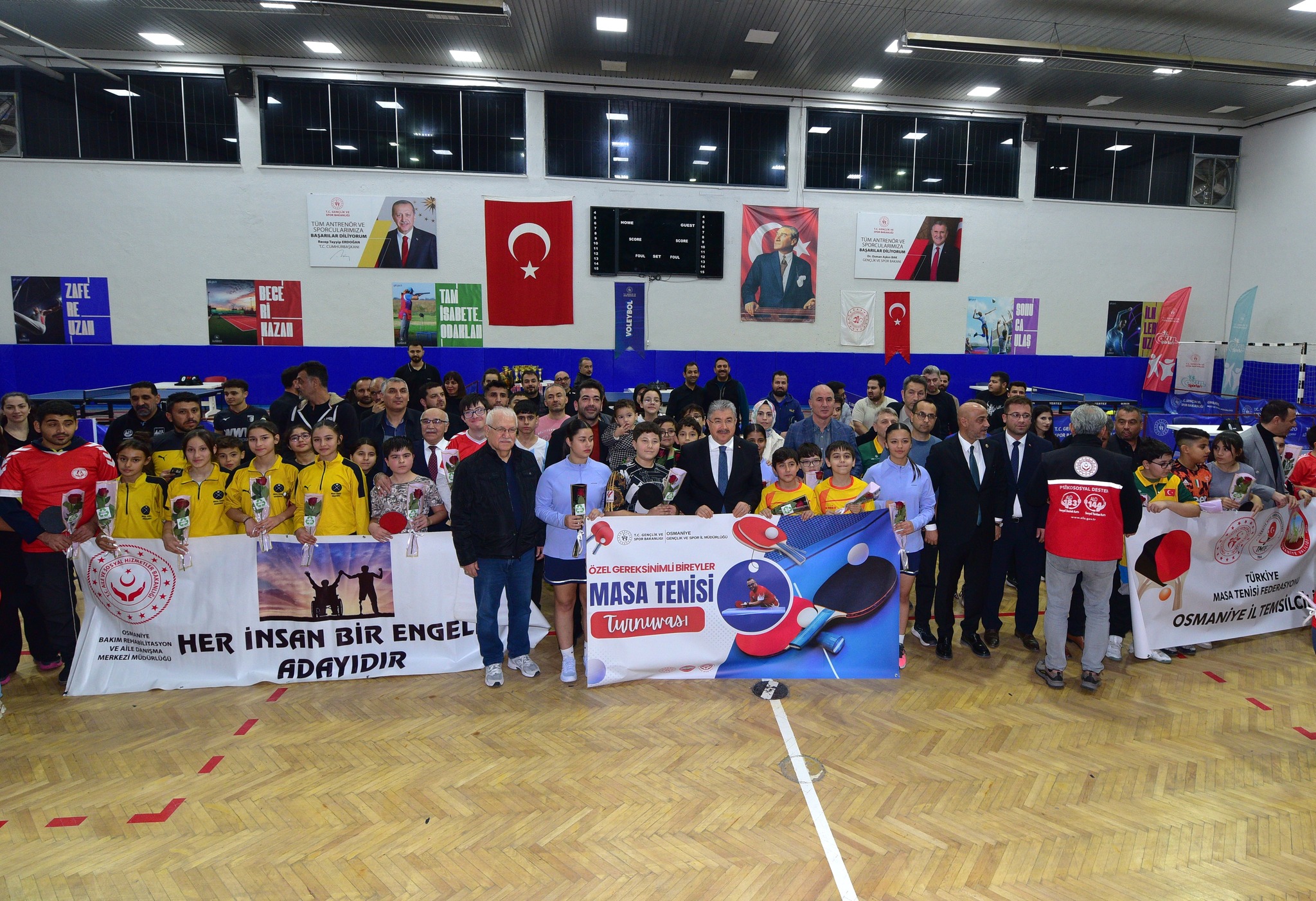 Osmaniye’de Özel Gereksinimli Masa Tenisi Turnuvası Başladı6