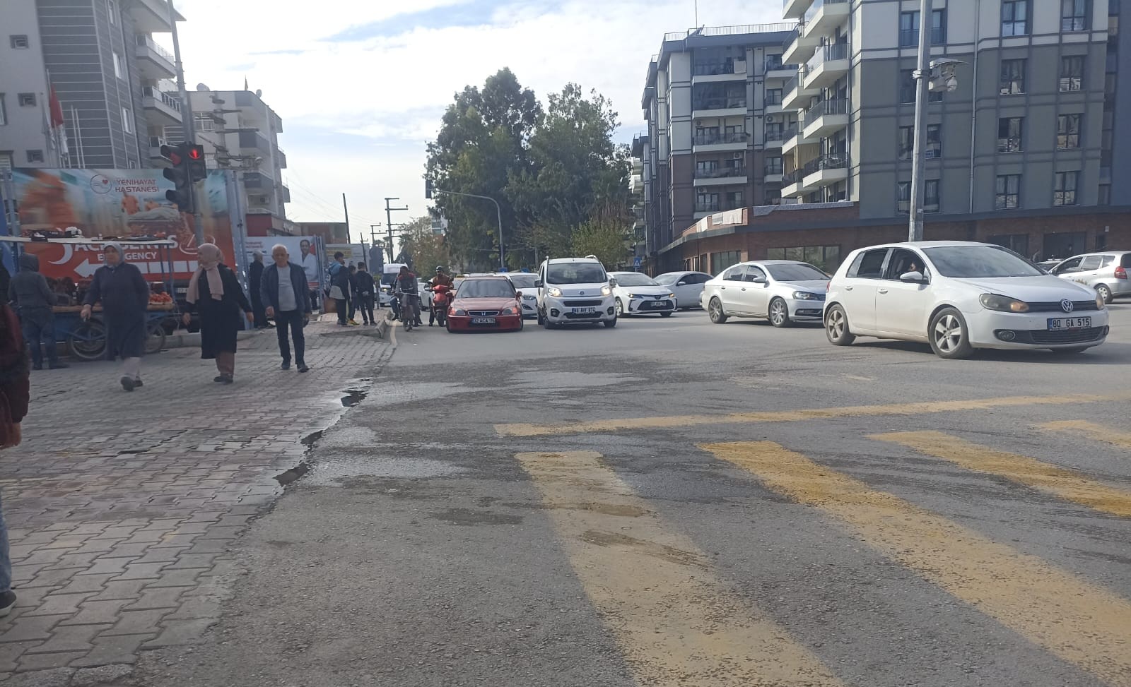 Osmaniye’de Trafik Kazası Sürücüler Tartıştı (2)