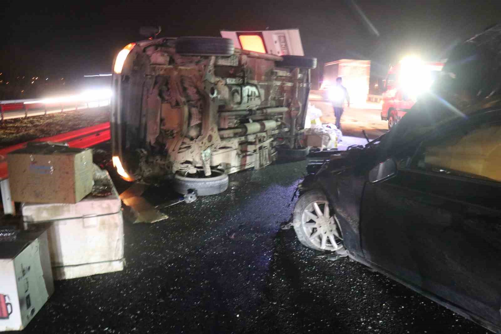 Anadolu Otoyolu’nda Feci Kaza 1 Ölü, 3 Yaralı (2)