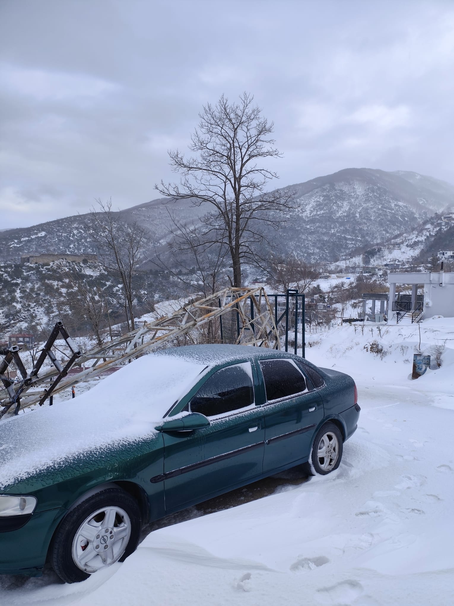 Düziçi’nde Kar Hayatı Felç Etti (6)