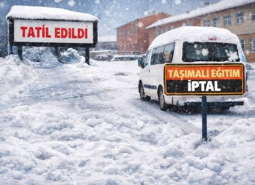 Düziçi’nde Okullara Kar Tatili (2)