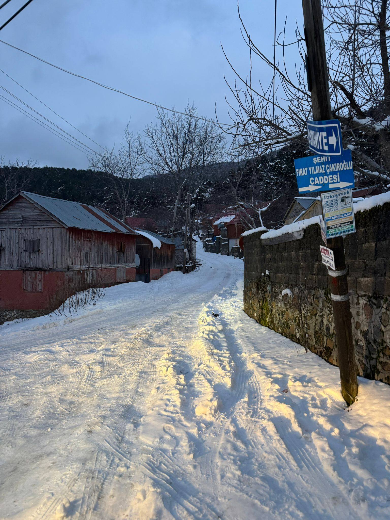 Osmaniye Zorkun Yaylası Yörükler Mahallesi Kış Güzellikleri2