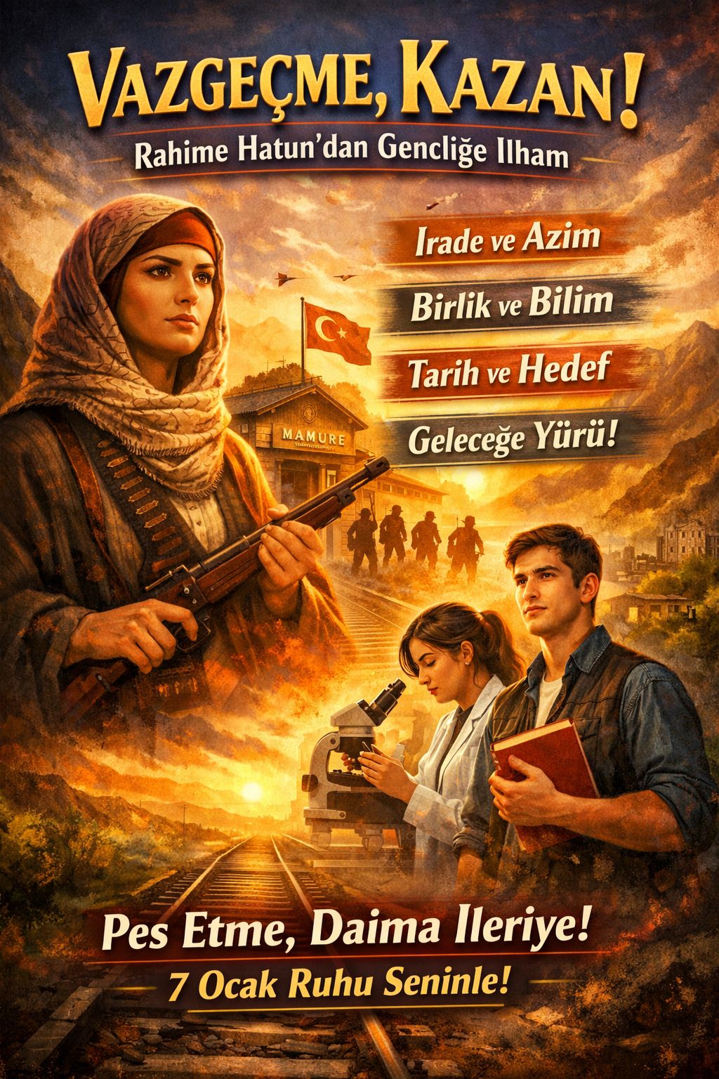 Rahime Hatun'dan Gençliğe Vazgeçme, Kazan! Mesajı