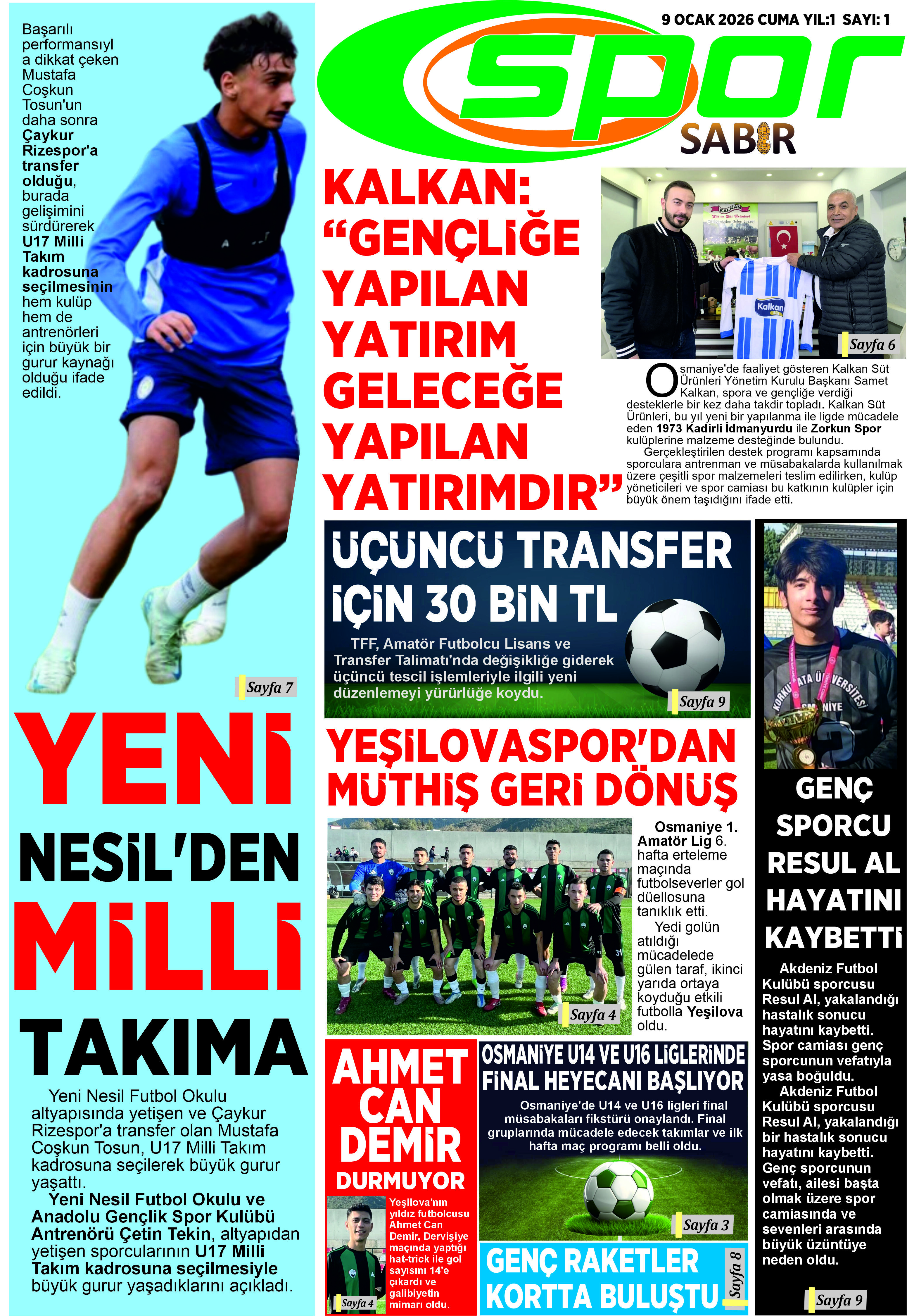 Sabır Spor Sayı - 1
