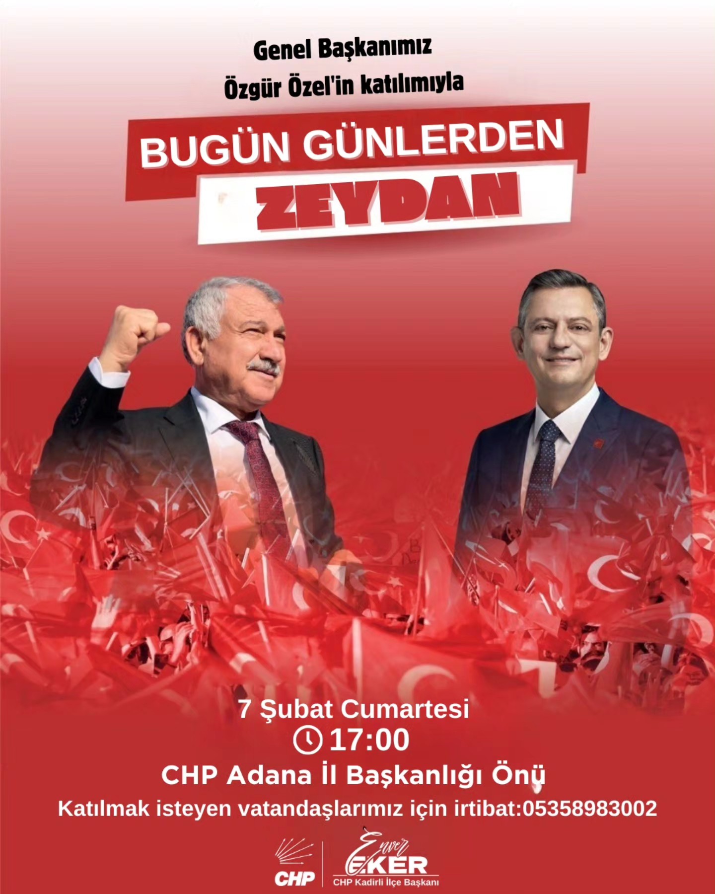 Chp Adana Mitingine Çağrı (2)