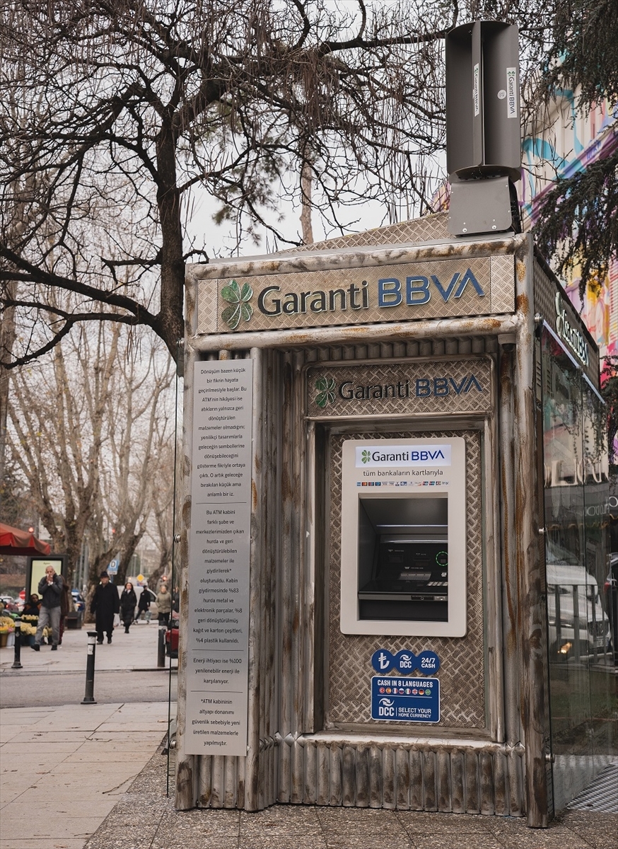 Garanti Bbva'dan Atık Malzemelerle Geliştirilen Sürdürülebilir Atm
