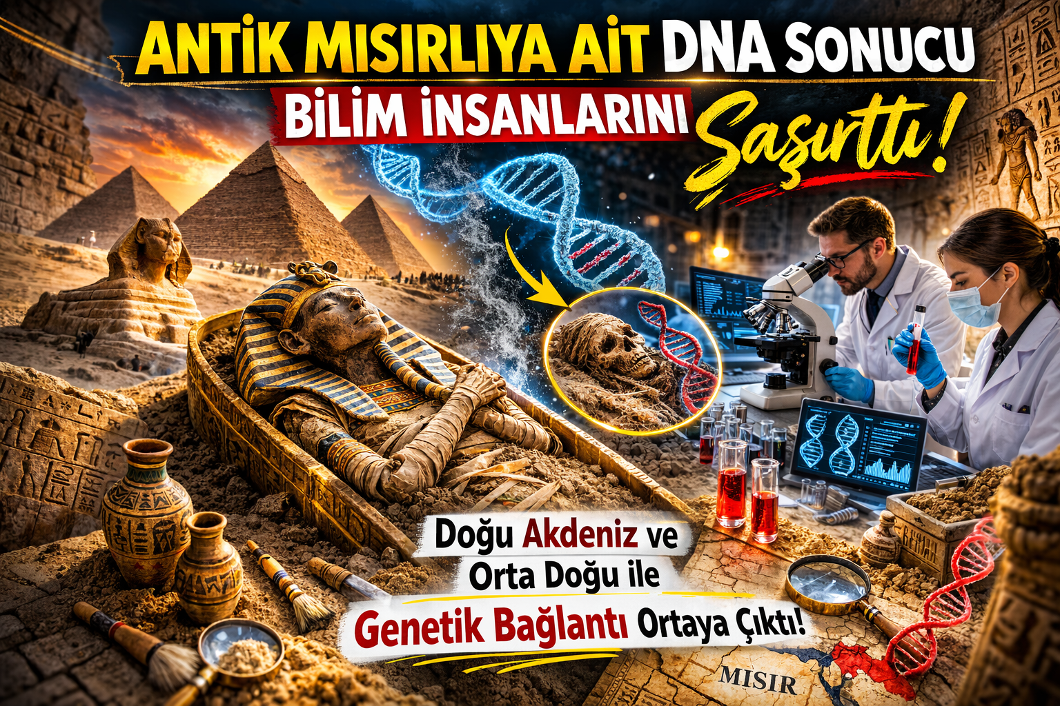 DNA Analizi, Antik Mısır’ın Doğu Akdeniz ile Bağlantısını Gösterdi