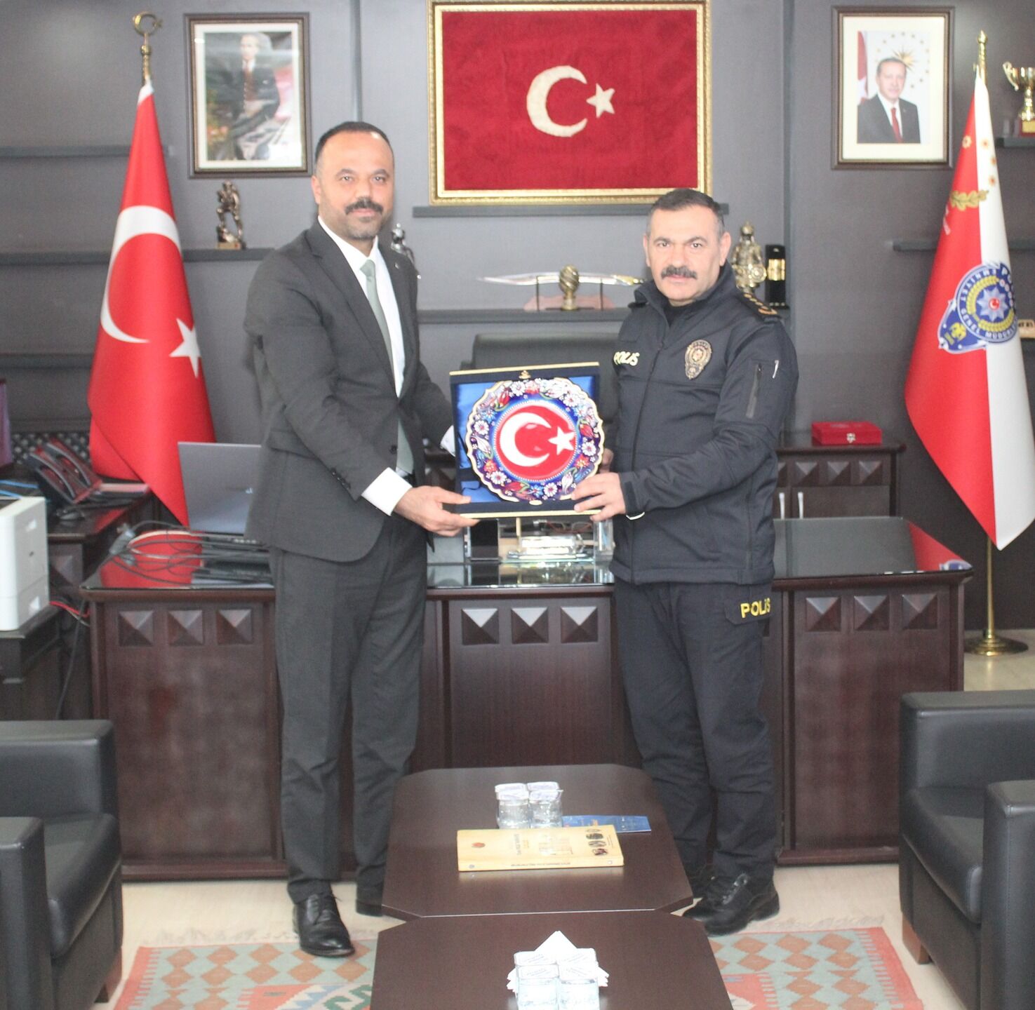 Başhekim Hakkoymaz’dan Emniyet Müdürü Sarıbuva’ya Ziyaret (1)