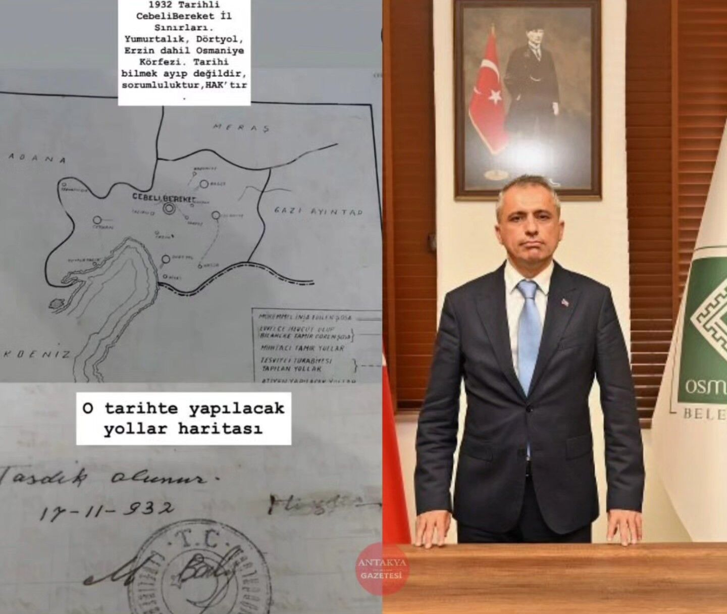 Başkan Çenet’in Harita Paylaşımı Tepki Çekti