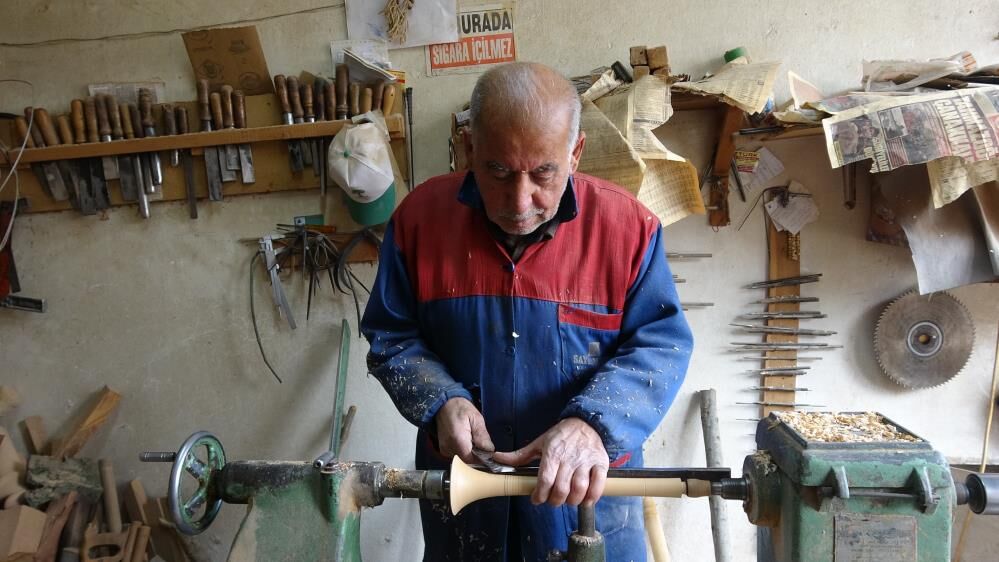 Gaziantep’in Son Zurna Ustası 55 Yıldır Üretiyor (3)-1